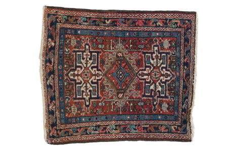 2x2 Vintage Karaja Square Rug Mat // ONH Item 7348