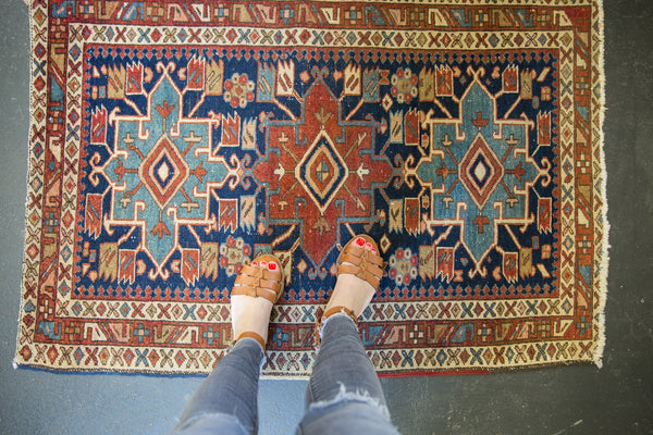3x4.5 Antique Heriz Rug // ONH Item 7350 Image 1