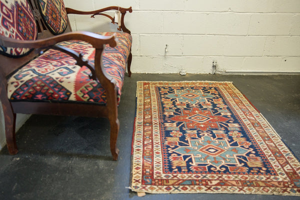 3x4.5 Antique Heriz Rug // ONH Item 7350 Image 2