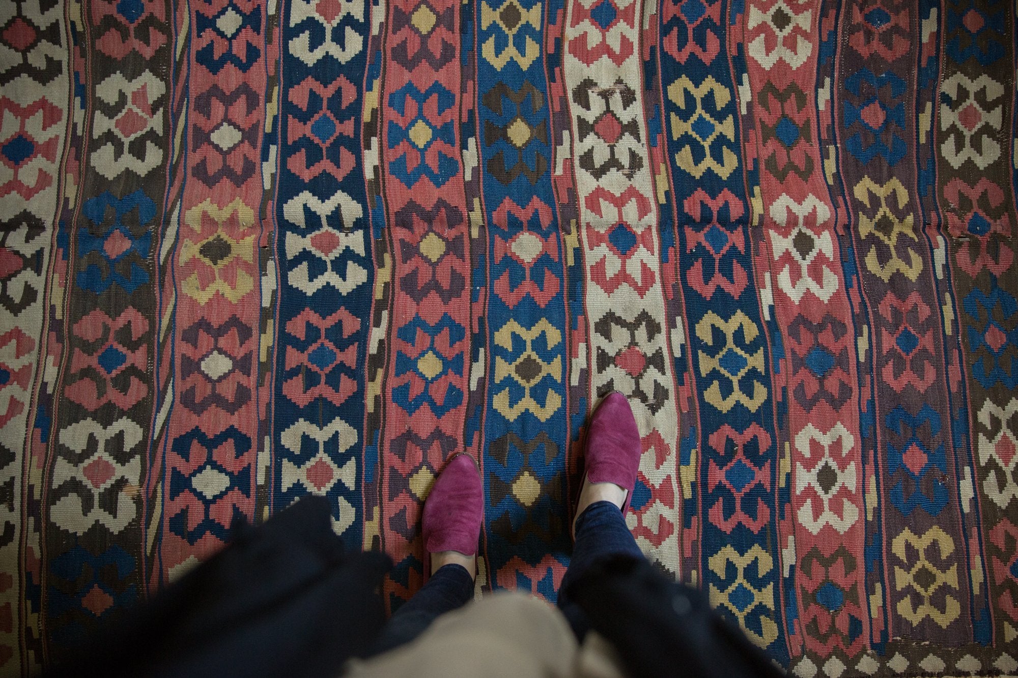 Antique Persian Kilim Carpet / ONH item 7353 Image 1