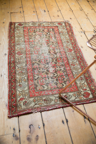 2x3 Antique Hamadan Rug Mat // ONH Item 7358 Image 8