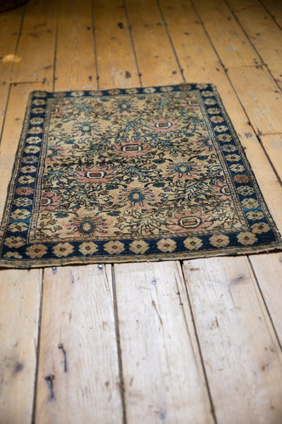 2x2.5 Vintage Farahan Sarouk Square Rug Mat // ONH Item 7359 Image 4