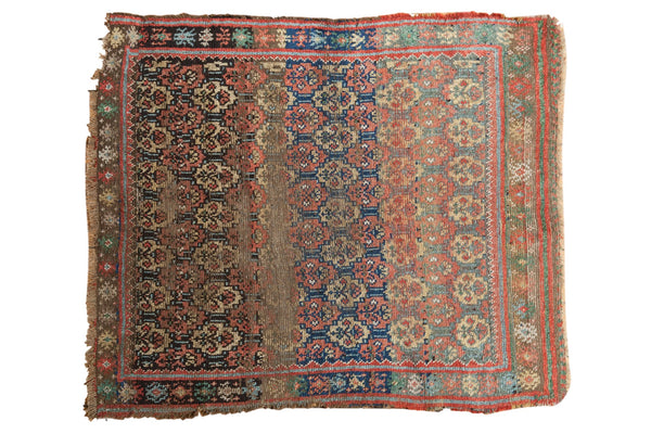 3.5x4 Antique West Persian Square Rug // ONH Item 7362