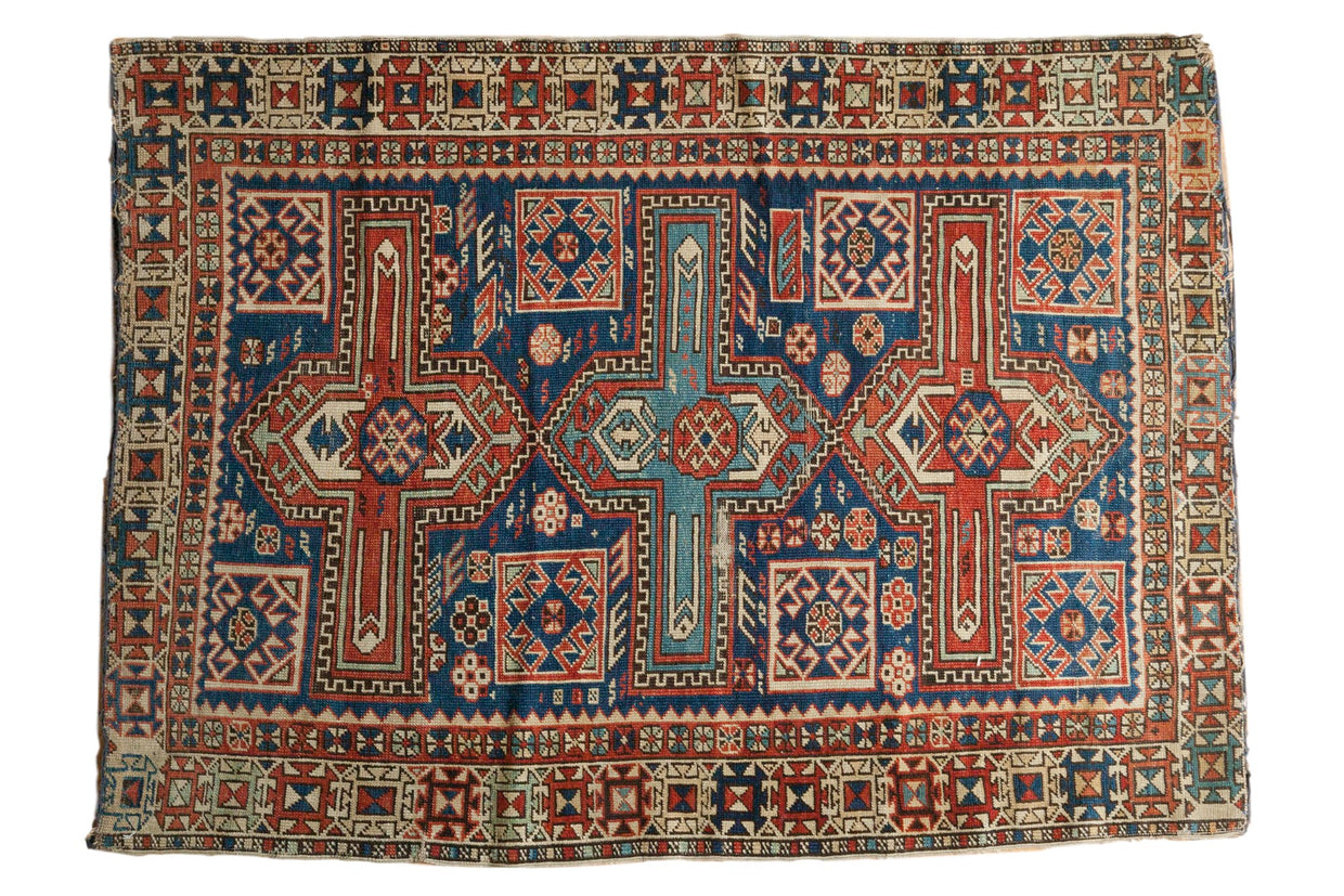 Antique Caucasian Rug / ONH item 7364