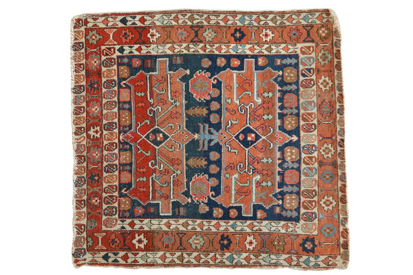3.5x4 Antique Serapi Square Rug // ONH Item 7366