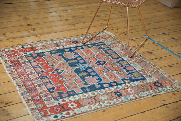 3.5x4 Antique Serapi Square Rug // ONH Item 7366 Image 4