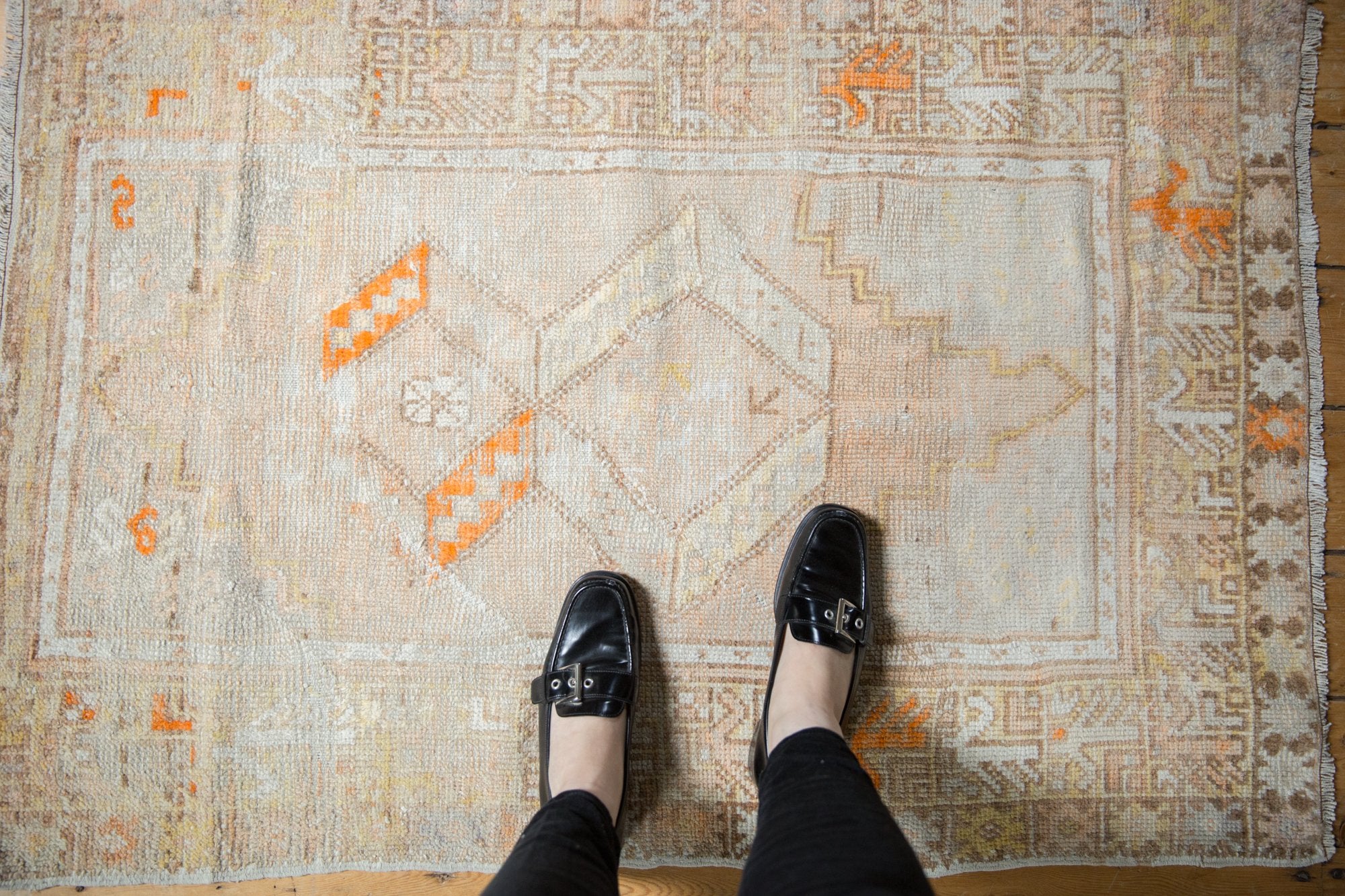 Vintage Distressed Oushak Square Rug // ONH Item 7369 Image 1