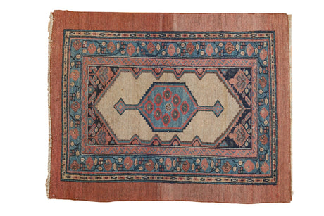 3x4 Antique Camel Hair Serab Square Rug // ONH Item 7381