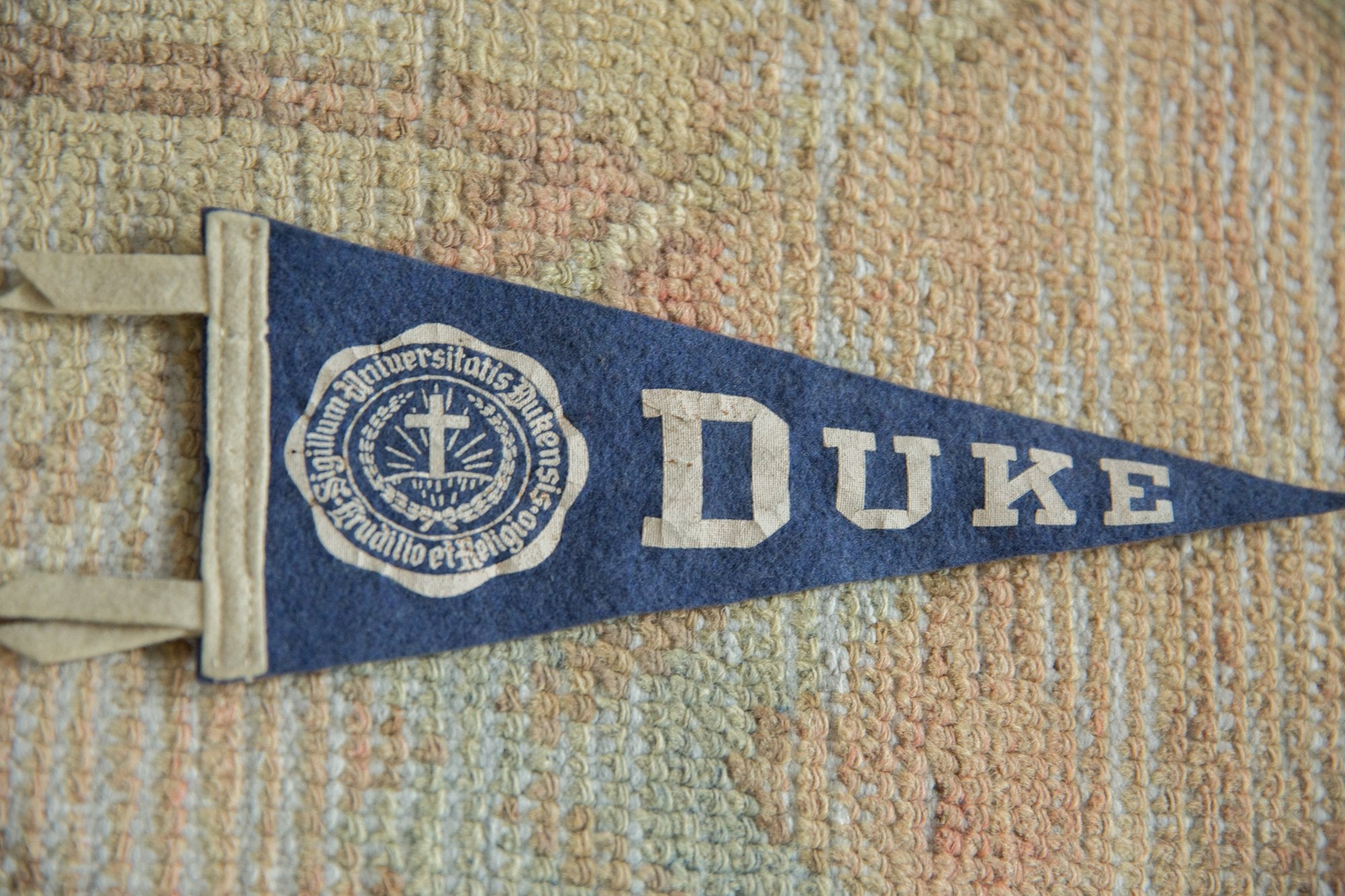 Vintage Duke Felt Flag Pennant // ONH Item 7424 Image 1