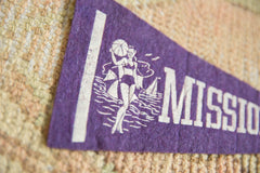 Vintage Mission Beach Felt Flag Pennant // ONH Item 7427 Image 2