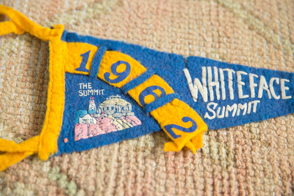 Vintage Whiteface Mt. Summit, N.Y. Felt Flag Pennant // ONH Item 7434 Image 2