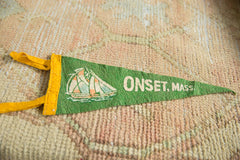 Vintage Onset, Mass. Felt Flag Pennant // ONH Item 7435 Image 1