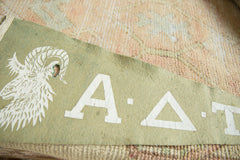 Vintage Alpha Delta Tau Greek Life Felt Flag Pennant // ONH Item 7449 Image 1