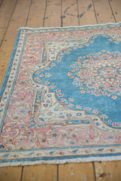 4x4.5 Vintage Distressed Kerman Square Rug // ONH Item 7455 Image 8