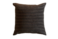 Black Velvet Stripe 24x24 Pillow / ONH Item 7464
