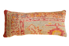 Reclaimed Vintage Turkish Rug Fragment Lumbar Pillow // ONH Item 7477