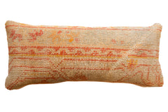 Reclaimed Vintage Turkish Rug Fragment Lumbar Pillow // ONH Item 7478