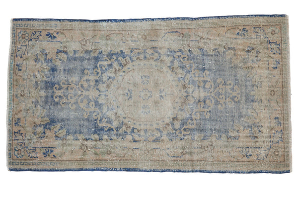 2.5x5 Vintage Distressed Oushak Rug Runner // ONH Item 7485
