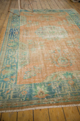 6x9.5 Vintage Distressed Oushak Carpet // ONH Item 7489 Image 4