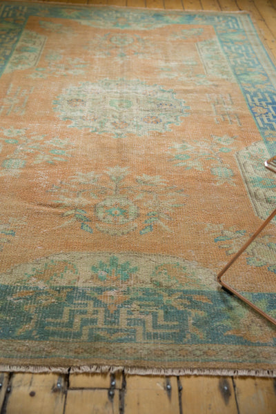 6x9.5 Vintage Distressed Oushak Carpet // ONH Item 7489 Image 10