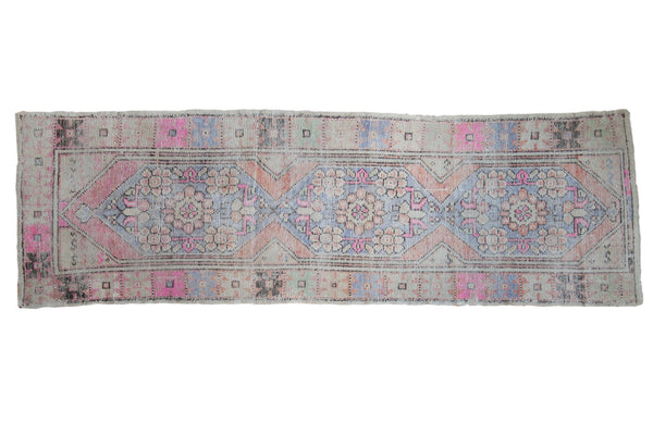 2.5x8.5 Vintage Distressed Oushak Rug Runner // ONH Item 7490