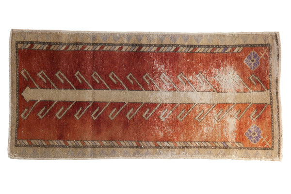 2x4 Vintage Distressed Oushak Rug Runner // ONH Item 7494