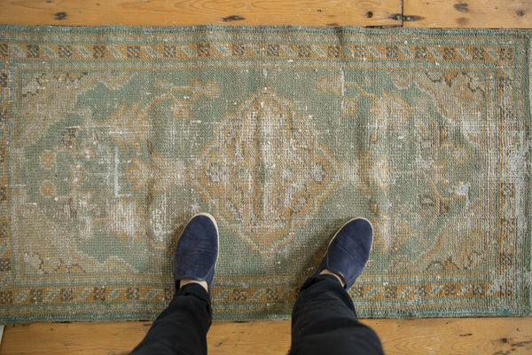 2.5x4.5 Vintage Distressed Oushak Rug // ONH Item 7496 Image 1