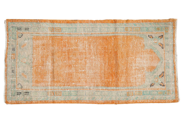 2x4.5 Vintage Distressed Oushak Rug Runner // ONH Item 7497