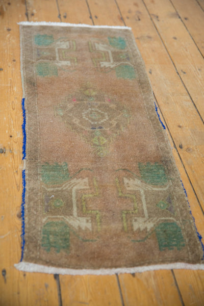 1.5x4 Vintage Distressed Oushak Rug Mat Runner // ONH Item 7514 Image 5