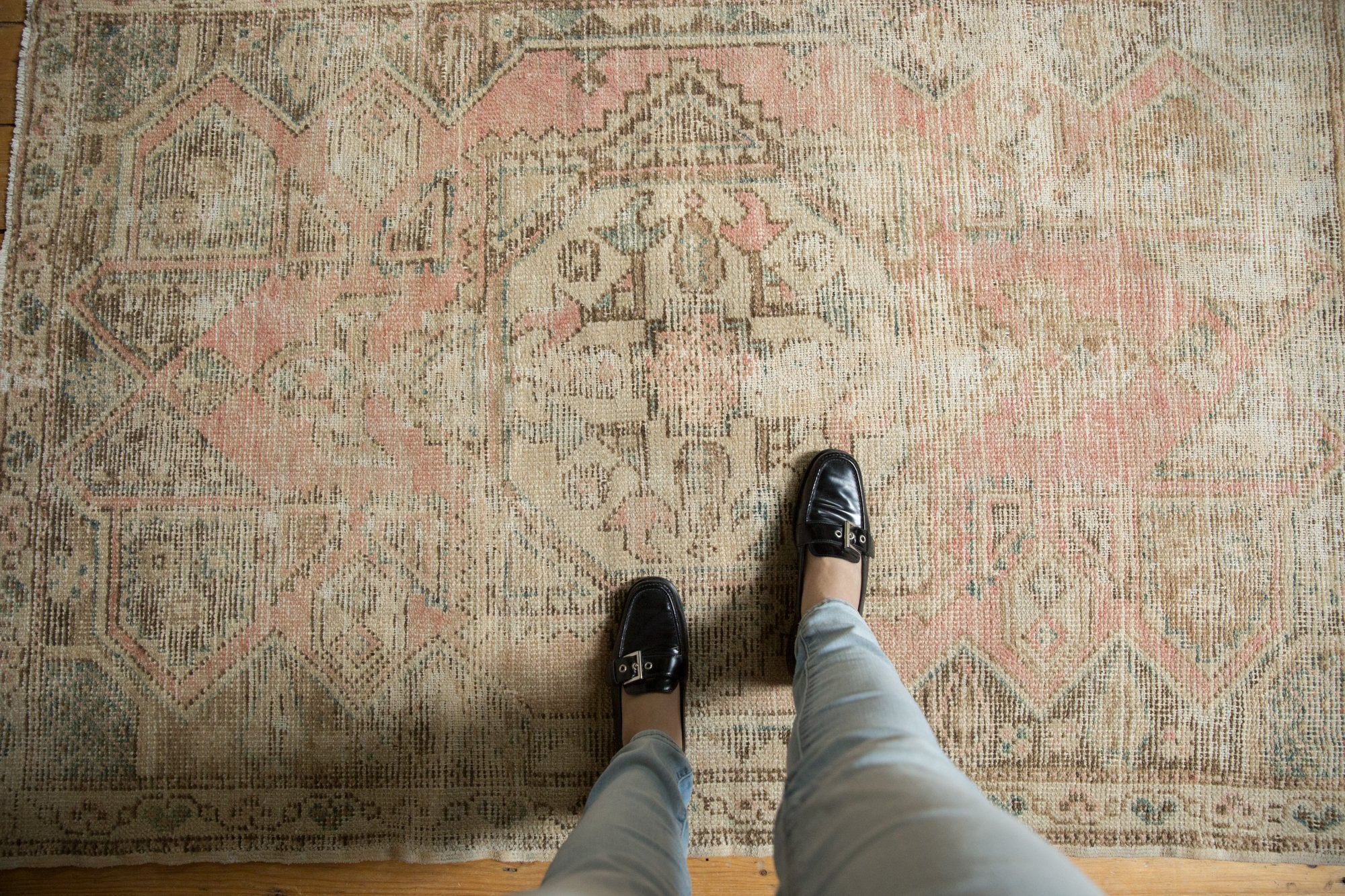 3.5x6 Vintage Distressed Oushak Rug // ONH Item 7521 Image 1