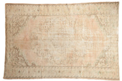 5.5x8.5 Vintage Distressed Oushak Carpet // ONH Item 7524