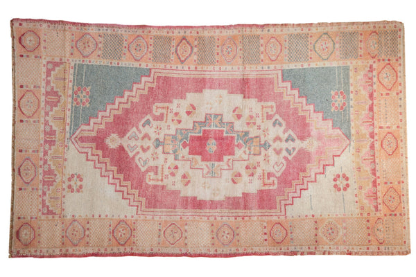 3.5x6 Vintage Distressed Oushak Rug // ONH Item 7533