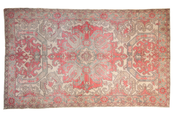 5x8 Vintage Distressed Oushak Carpet // ONH Item 7534