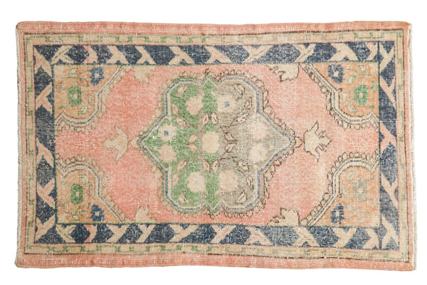 2.5x4.5 Vintage Distressed Oushak Rug // ONH Item 7541