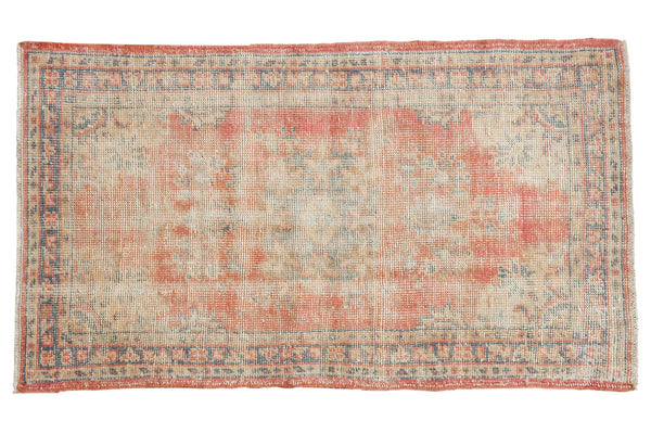 2.5x5 Vintage Distressed Oushak Rug Runner // ONH Item 7548