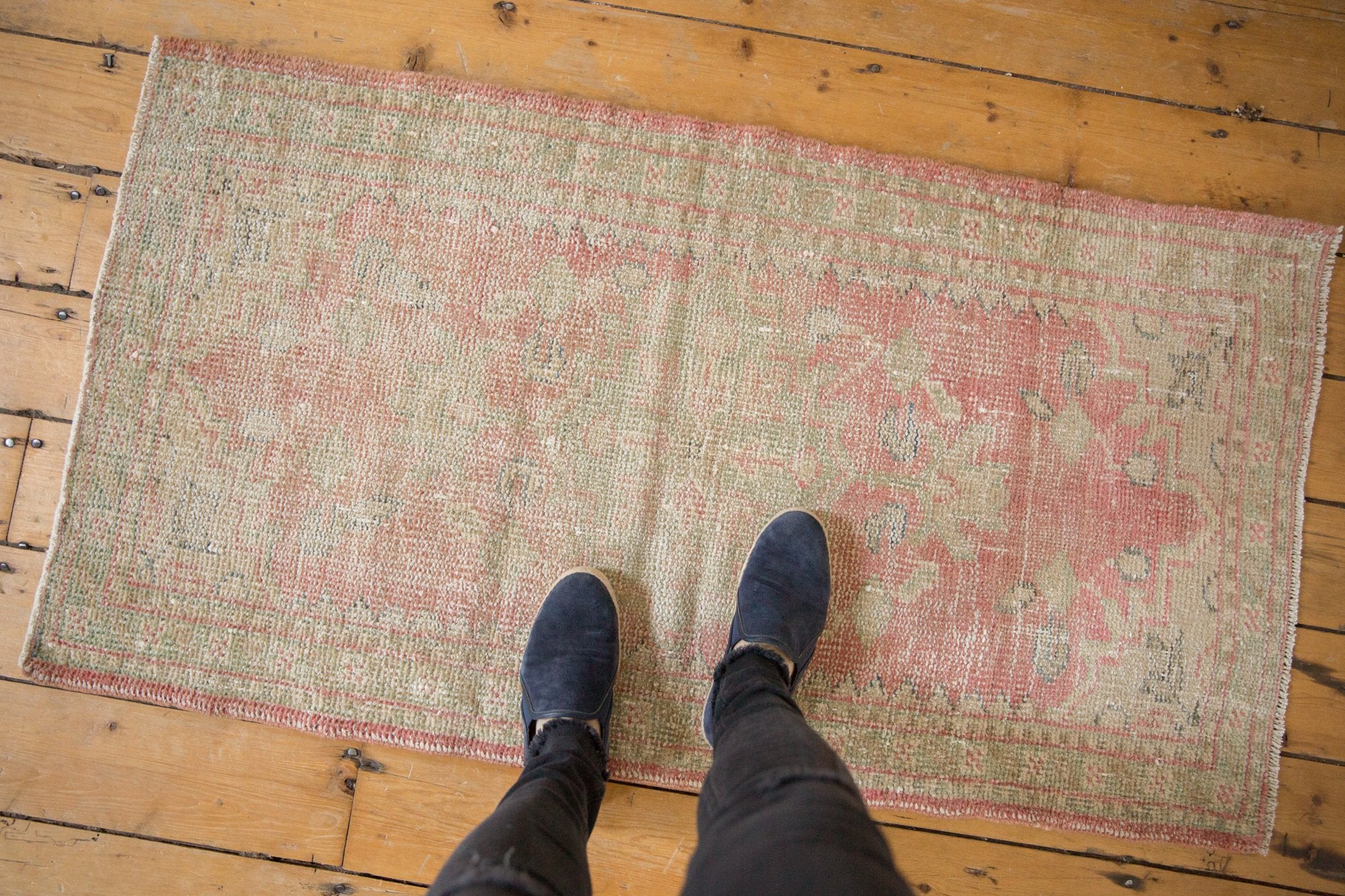 2x4.5 Vintage Distressed Oushak Rug Runner // ONH Item 7551 Image 1