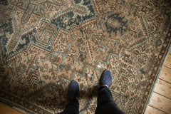 7.5x9.5 Vintage Distressed Fragment Heriz Carpet // ONH Item 7567 Image 1