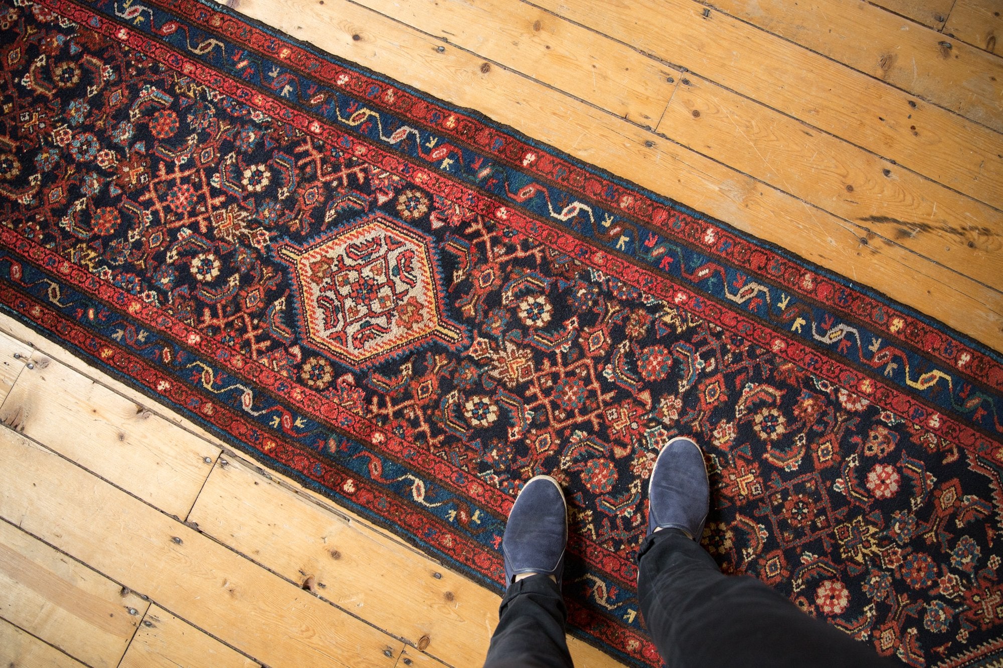 2.5x9.5 Vintage Dargezine Rug Runner // ONH Item 7568 Image 1