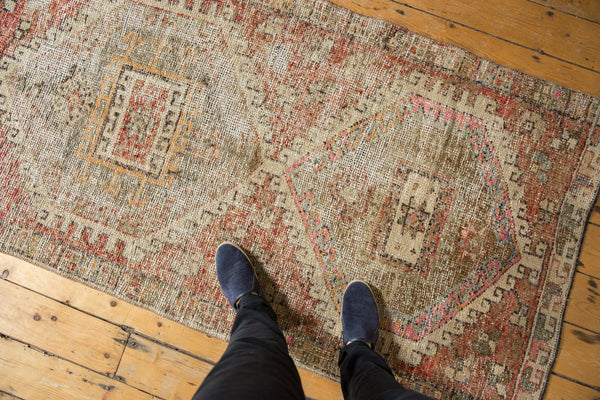 3.5x12 Vintage Distressed Oushak Rug Runner // ONH Item 7574 Image 1