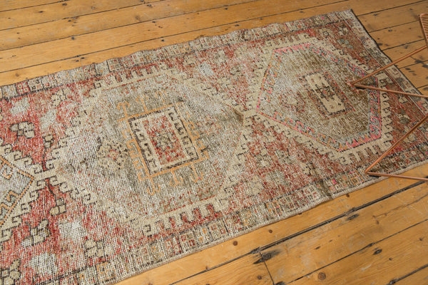 3.5x12 Vintage Distressed Oushak Rug Runner // ONH Item 7574 Image 9