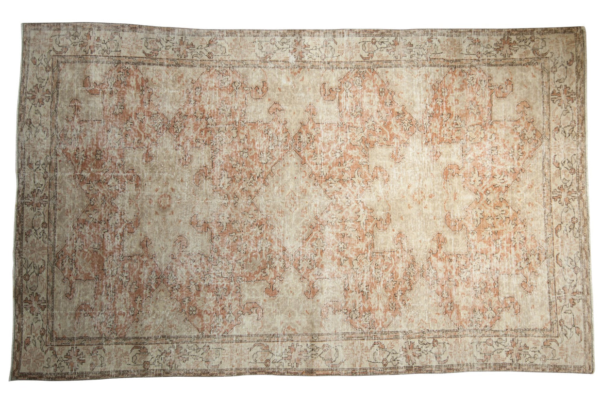 6x10 Vintage Distressed Oushak Carpet // ONH Item 7583