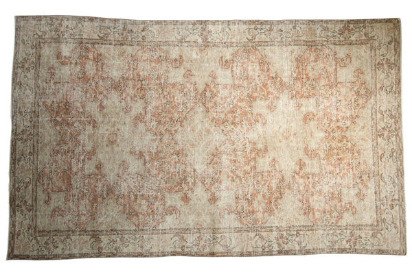 6x10 Vintage Distressed Oushak Carpet // ONH Item 7583