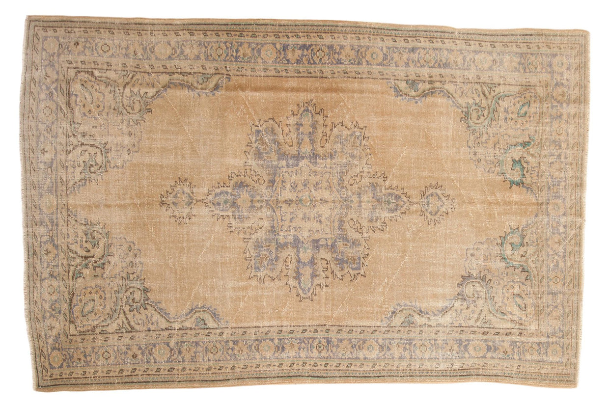 6x9 Vintage Distressed Oushak Carpet // ONH Item 7611