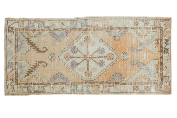 2.5x5.5 Vintage Distressed Oushak Rug Runner // ONH Item 7620