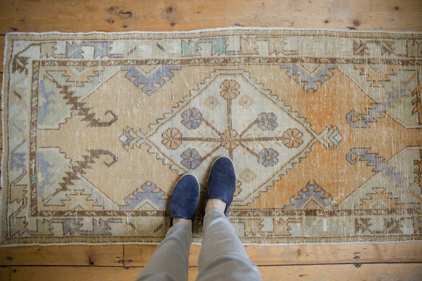 2.5x5.5 Vintage Distressed Oushak Rug Runner // ONH Item 7620 Image 1