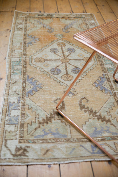 2.5x5.5 Vintage Distressed Oushak Rug Runner // ONH Item 7620 Image 2