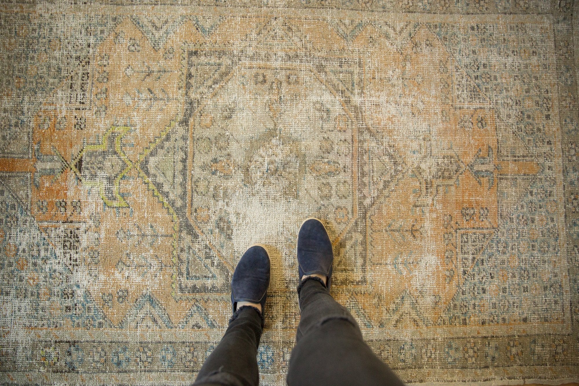 4x6.5 Vintage Distressed Oushak Rug // ONH Item 7621 Image 1