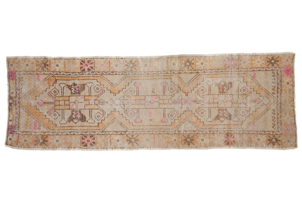 2.5x8 Vintage Distressed Oushak Rug Runner // ONH Item 7625