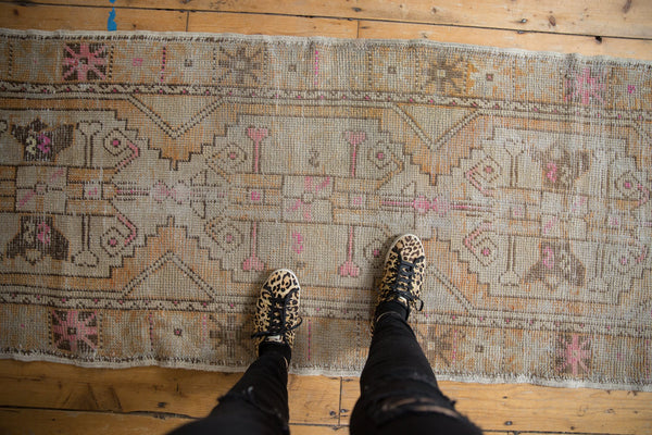 2.5x8 Vintage Distressed Oushak Rug Runner // ONH Item 7625 Image 3