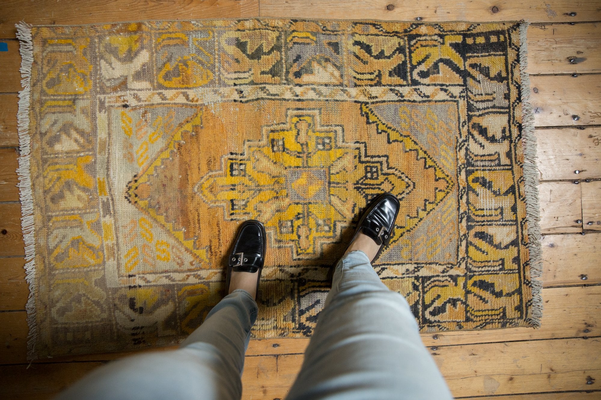 2.5x4 Vintage Distressed Oushak Rug // ONH Item 7630 Image 1